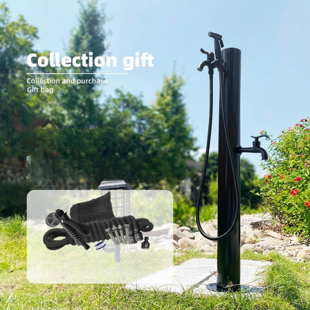 Amazon | foke 屋外水栓 立て水栓 蛇口付き ステンレス鋼 凍結防止